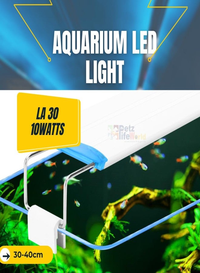 مصباح حوض السمك VAYINATO Glass Petzlifeworld La Series Ultra Thin Grass Frame Aquarium Light (La 30 | 10W | 30-40Cm)، LED - Image 2